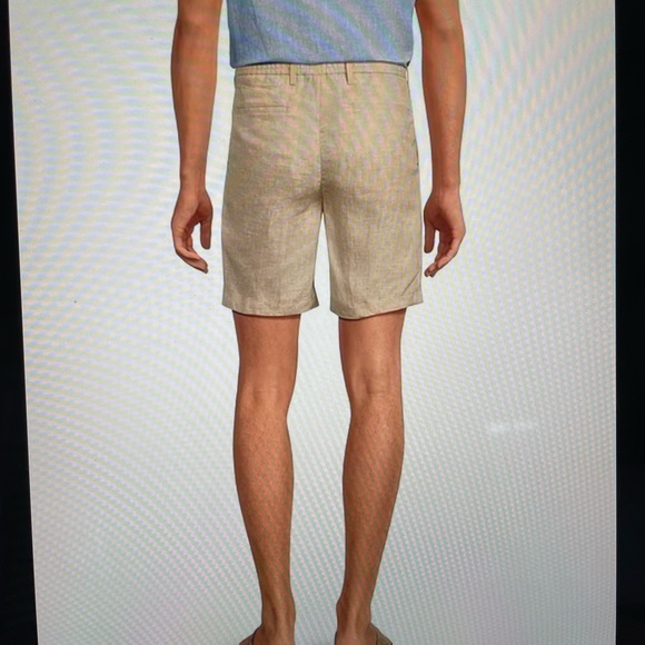 Murano Baird McNutt Linen 8" Inseam Drawstring Shorts NWT - Picture 2 of 6